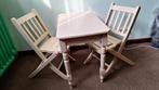 Table et chaises pour enfants (jouet à dinette vintage), Enlèvement, Utilisé, Chaise pliante