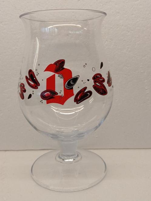 DUVEL kunststof staand glas MOULES Tristan glas, Verzamelen, Biermerken, Gebruikt, Glas of Glazen, Duvel, Ophalen of Verzenden