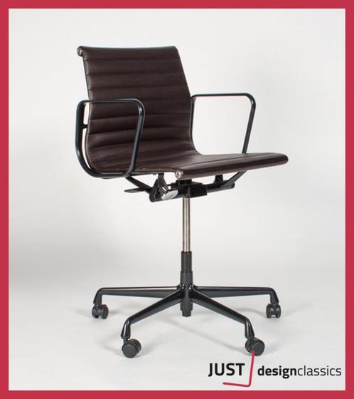 Vitra ea 117 Bruin Dubbelzijdig Leder Zwart Frame Nieuwstaat, Huis en Inrichting, Bureaustoelen, Zo goed als nieuw, Bruin, Ophalen
