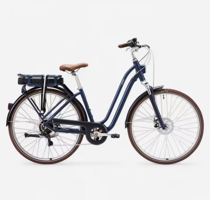 ELOPS Elektrische stadsfiets Elops 900 E laag frame donkerbl, Vélos & Vélomoteurs, Vélos électriques, Comme neuf, Autres marques