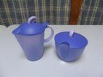 Tupperware Suikerpot + Melkkan/Perfecte staat/6 euro, Huis en Inrichting, Keuken | Tupperware, Ophalen, Zo goed als nieuw, Blauw