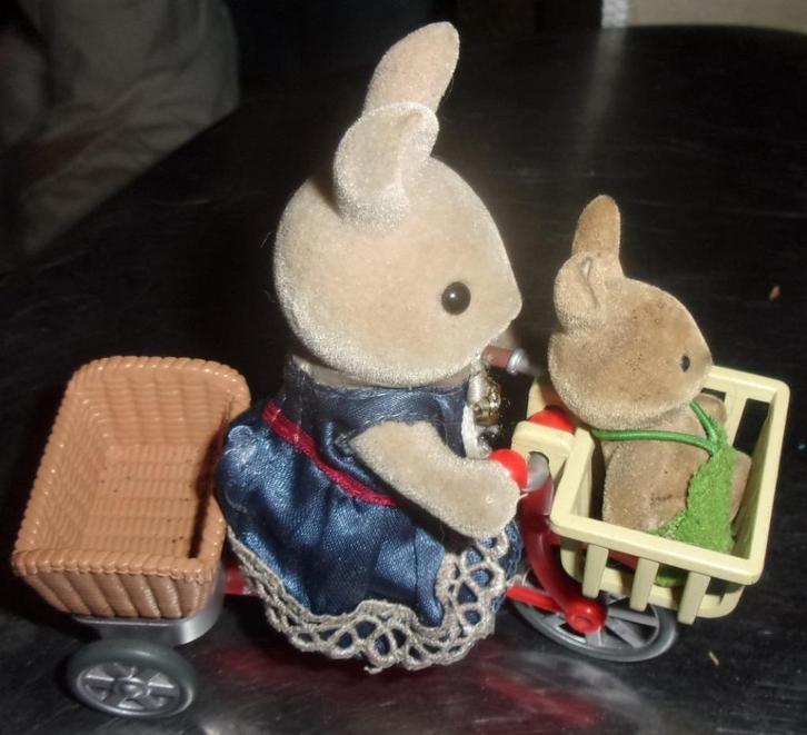 Sylvanian gezinsfiets, Kinderen en Baby's, Speelgoed | Poppenhuizen, Zo goed als nieuw, Ophalen of Verzenden