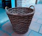 Grote vintage rieten mand, Huis en Inrichting, Ophalen, Zo goed als nieuw, Mand