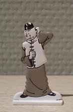 Tintin : Figurines bas-relief métal noir et blanc Lotus bleu, Ophalen of Verzenden, Zo goed als nieuw