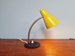 Lampe cocotte en laiton et métal laqué jaune, années 1950, Ampoule, Vintage, Utilisé, Enlèvement ou Envoi