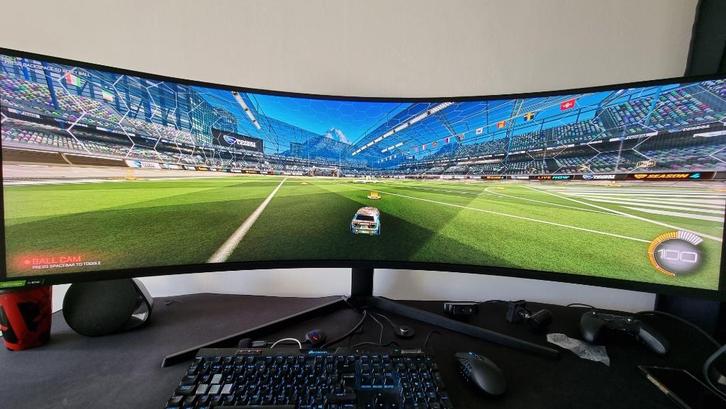 Samsung Odyssey Neo G9 (49 inch) Curved Monitor, Computers en Software, Monitoren, Zo goed als nieuw, 201 Hz of meer, DisplayPort