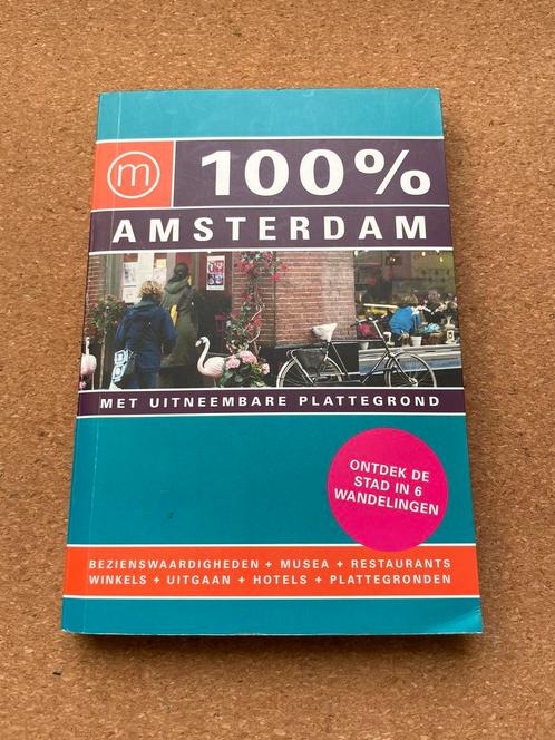100% Amsterdam reisgids incl uitneembare kaart, Boeken, Reisgidsen, Gelezen, Reisgids of -boek, Benelux, Overige merken, Ophalen