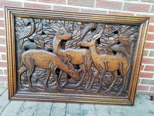 Houtsnijwerk Afrikaanse kunst, Antiek en Kunst, Kunst | Beelden en Houtsnijwerken, Ophalen