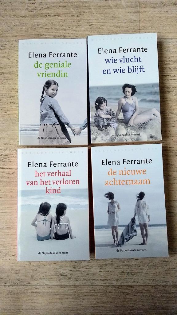 Elena Ferrante - reeks de geniale vriendin 4 boeken, Boeken, Romans, Zo goed als nieuw, Europa overig, Ophalen of Verzenden