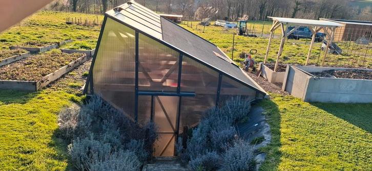 Serre Walipini 6m x 4m, Tuin en Terras, Kassen, Kweekkas, Polycarbonaat, Ophalen