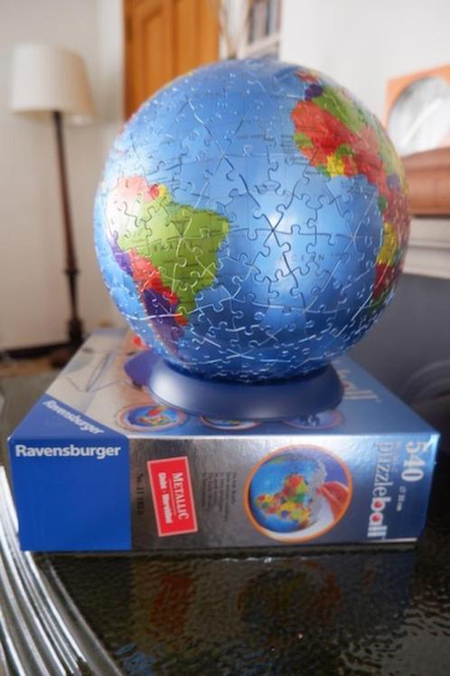 Globe terrestre en puzzle 3D Ravensburger 540 pièces, Hobby & Loisirs créatifs, Sport cérébral & Puzzles, Comme neuf, Rubik's Cube ou Puzzle 3D
