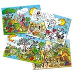 4 seizoenen kinderpuzzel: lente,zomer,herfst,winter., Ophalen of Verzenden, Minder dan 500 stukjes, Zo goed als nieuw, Legpuzzel