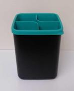 Tupperware Cube à Ustensiles - Noir & Vert, Maison & Meubles, Cuisine| Tupperware, Vert, Boîte, Enlèvement ou Envoi, Neuf
