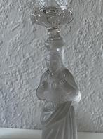 oude glazen kandelaar, Ophalen, Glas