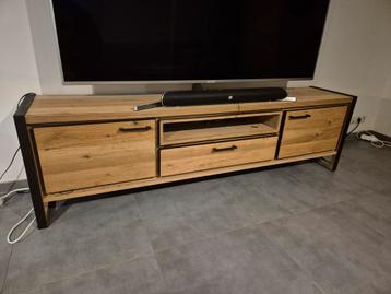 TV Meubel Henders & Hazel, Huis en Inrichting, Ophalen, Eikenhout, Zo goed als nieuw, 200 cm of meer