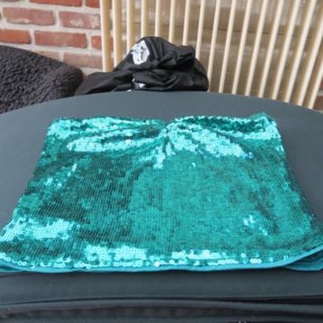 Bustiertop nieuw groen pailletjes rits Harper & Yve mt 38-40 beschikbaar voor biedingen