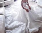 Belle robe de mariée pleine de paillettes, de perles et de b, Enlèvement ou Envoi, Robe de mariée