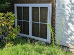 Nieuwe PVC raam PROFEL 187 x 137 cm. H met dubb. glas, Doe-het-zelf en Bouw, Glas en Ramen, Ophalen