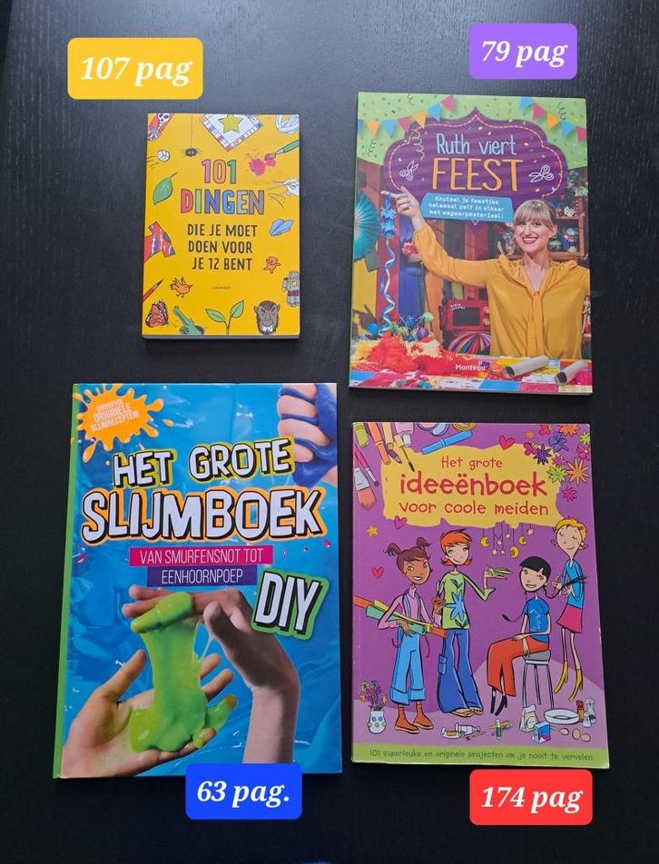 4 LEUKE BOEKEN(knutselen, koken...), Boeken, Kinderboeken | Jeugd | 10 tot 12 jaar, Zo goed als nieuw, Ophalen