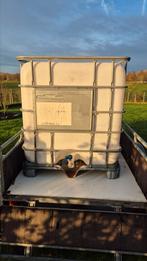 Ibc tank regenton 1000l, Tuin en Terras, Regentonnen, Ophalen, Kunststof, Gebruikt, Met kraantje
