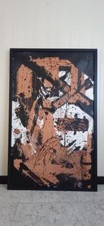 vintage abstract schilderij van Kris Van t Hof, Antiek en Kunst, Kunst | Schilderijen | Modern, Ophalen