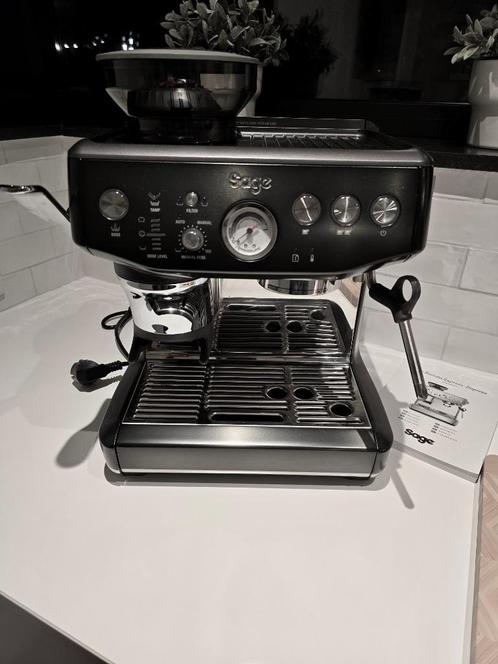 Sage barista impress "black stainless", Electroménager, Cafetières, Comme neuf, Café moulu, Café en grains, Machine à espresso