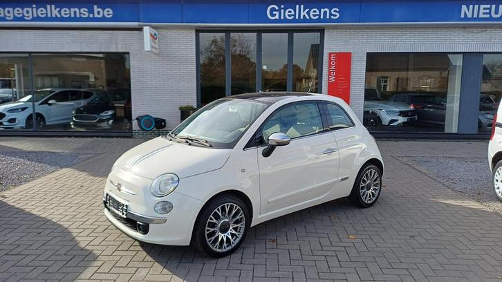 Fiat 500 1.2i Lounge/airco/panodak/garantie, Auto's, Fiat, Bedrijf, Te koop, ABS, Airbags, Airconditioning, Bluetooth, Bochtverlichting