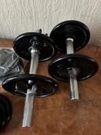 2 Halters + gewichten gietijzer - decathlon, Sports & Fitness, Enlèvement, Utilisé