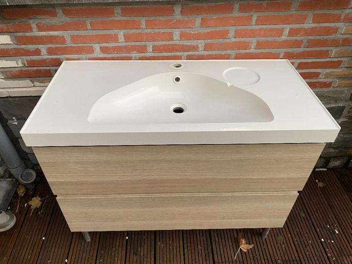 Meuble évier salle-de-bain, Huis en Inrichting, Badkamer | Badkamermeubels, Gebruikt, Wastafelkast, Minder dan 100 cm, 50 tot 100 cm
