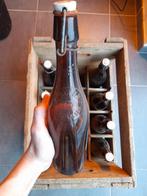 Ancien casier/caisse dubonnet byrrh en bois avec bouteilles, Enlèvement, Utilisé