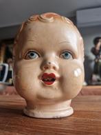 Antiek stenen poppenhoofd Unica Belgium, Antiek en Kunst, Antiek | Speelgoed, Ophalen of Verzenden