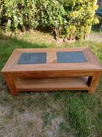 TV- tafel in teak, Huis en Inrichting, Gebruikt, 75 cm of meer, Rechthoekig, Hout