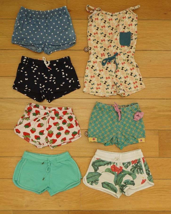 pakket shortjes, maat 110, Kinderen en Baby's, Kinderkleding | Maat 110, Zo goed als nieuw, Meisje, Broek, Ophalen of Verzenden