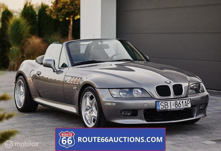 BMW Z3 2.5 cabriolet | 2001 | Route 66 Auctions, Auto's, BMW, Bedrijf, Te koop, Z3, Benzine, Overige carrosserie, Handgeschakeld