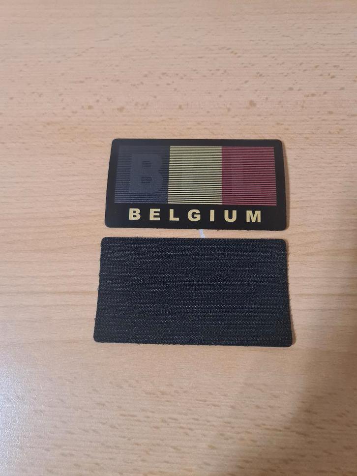 Patch velcro BELGIUM gekleurd, Verzamelen, Militaria | Algemeen, Landmacht, Embleem of Badge, Ophalen of Verzenden
