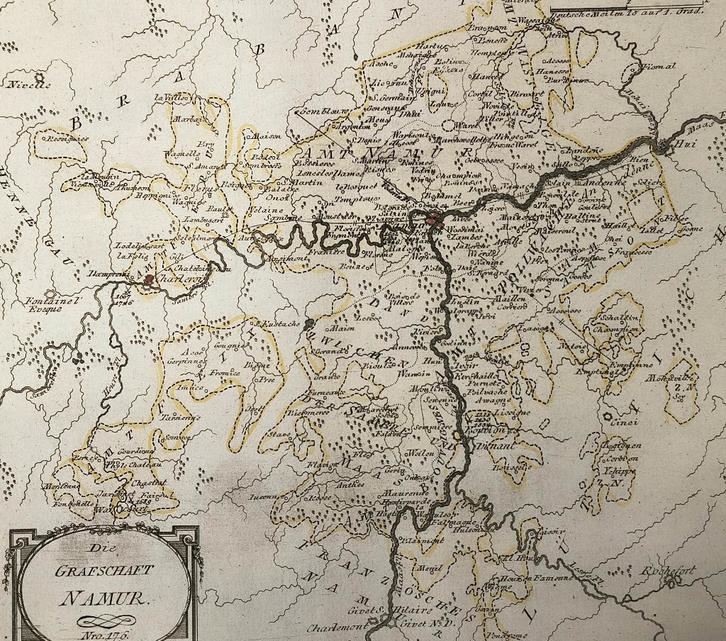 Die Grafschaft Namur n 176 - von Reilly, Antiquités & Art, Art | Eaux-fortes & Gravures, Enlèvement ou Envoi