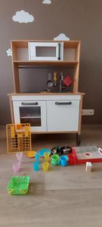 Kinderkeuken IKEA met accessoires, Kinderen en Baby's, Speelgoed | Speelkeukens, Ophalen, Gebruikt, Hout, Speelkeuken-accessoire