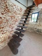 Escalier en chêne et metalique, Bricolage & Construction, Enlèvement, Utilisé, Escalier