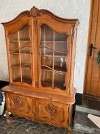 Queen Ann vitrinekast eikenhout, Ophalen, Zo goed als nieuw, Eikenhout