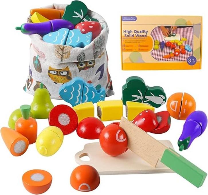 Accessoires alimentaires en bois pour cuisine ludique LIVRAI, Enfants & Bébés, Jouets | Jouer aux cuisines, Neuf, Jouer à la cuisine