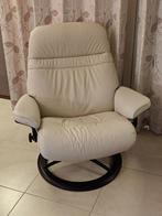 STRESSLESS Sunrise fauteuil, maat L, metalen poten met kenme, Huis en Inrichting, Fauteuils, Ophalen, Metaal, 75 tot 100 cm, Zo goed als nieuw