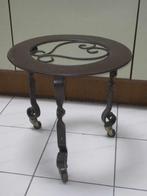 Petite table en acier fin, Maison & Meubles, Tables | Tables d'appoint, Moins de 45 cm, Métal ou Aluminium, Rond, Enlèvement