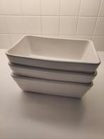 Ovenschaal wit, rechthoekig, 3 stuks,, Huis en Inrichting, Keuken | Servies, Ophalen, Gebruikt, Schaal of Schalen, Effen