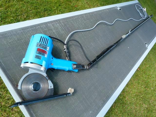 Soprena indistrële stoffen snijmachine + telescopische steel, Bricolage & Construction, Outillage | Outillage à main, Utilisé