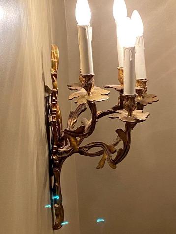 Antieke wandlamp – Rococo stijl – 5-armig beschikbaar voor biedingen