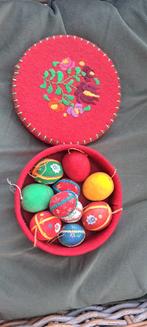 Set 10 antieke vilten paaseieren, Diversen, Pasen, Ophalen of Verzenden