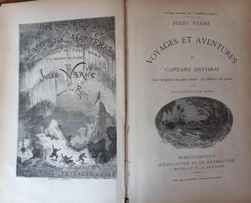 Jules Verne Hetzel Paris 1892 Riou Voyages et aventures, Boeken, Literatuur, Ophalen of Verzenden