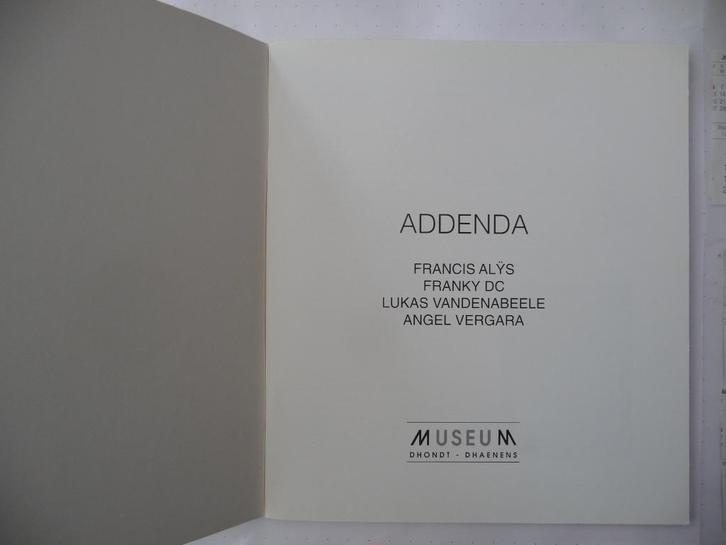 CATALOGUS MDD - F.ALYS, FRANKY DC, L.VANDENABEELE, A.VERGARA, Antiek en Kunst, Kunst | Litho's en Zeefdrukken, Ophalen of Verzenden