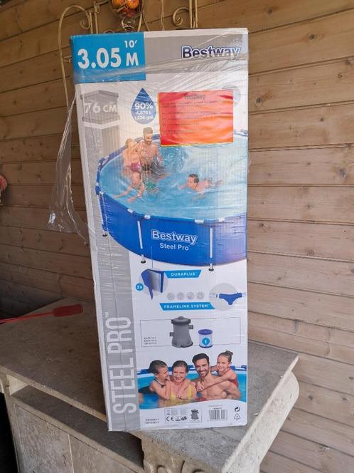 buiten zwembad 305 x 76 met toebehoren, Hobby en Vrije tijd, Overige Hobby en Vrije tijd, Zo goed als nieuw, Ophalen