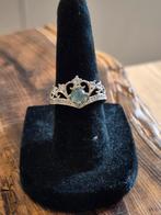 blauwe jadeïet-jade ring, Handtassen en Accessoires, Ringen, Nieuw, Ophalen of Verzenden, Zilver, Dame of Heer
